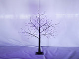 3 Pac Halloween Spooky Tree with Purple Lights, 4FT 5FT and 6FT, Lighted Black Tree for Halloween 02082078