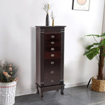 ZUN Standing Armoire Cabinet Makeup Mirror and Top Divided Storage Organizer, Large Standing 32145954