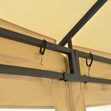 TREXM 10x12 Outdoor Gazebo Tent with Double Roofs, Patio Gazebo with Mosquito Netting, Patio Canopy N715P261155A