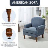 Accent Chair.Nailhead Trim Armchair for Living Room,Comfy Chenille Club Sofa Chair,Springs Cushions W3042P262907