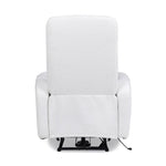 ZUN Bloomy 35.5" High-Back Power Recliner Motion Chair, Chiffon White Boucle B2719P238500