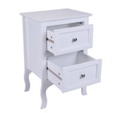 Country Style Two-Tier Night Table Large Size White 29520852