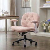 Cross Legged Chair with Flip-up Armrests, Cross Legged Office with Wheels, Comfy Swivel 33583176