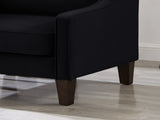 Modern Armchair, Living Room Single Seat Sofa with Wooden Legs, Upholstered Velvet Accent W2186P143466