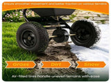 Black Heavy-Duty Walk-Behind Broadcast Lawn Spreader, 66 Lbs Capacity Adjustable Flow Control, 90168393