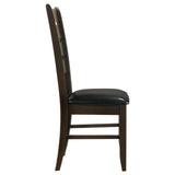 Cappuccino and Black Padded Seat Side Chairs B062P145658