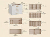 6-Layer Jewelry Organizer, Cloud White & Gold 28922859