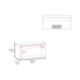 White Kitchen Wall Cabinet with 2 Doors B062P303930