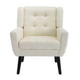 Modern Soft Linen Material Ergonomics Accent Chair Living Room Chair Bedroom Chair Home Chair With W67634082