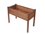 48x24x30 inch Raised Garden Bed with Legs, Elevated Wooden Planter Box for Outdoor Plants Flowers 55979115