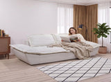 Modern Removable and Washable Cloud Sofa, Deep Seat and Two-seater Sofa for Living Room, Soft W3653P556175