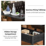 ZUN Top Coffee Table-Black （Prohibited by WalMart） 99136244