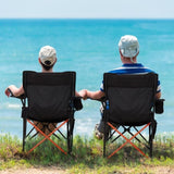 2 Pack 2-in-1 Camping Chair Reclining, Lightweight Folding Camping Chair with Adjustable Backrest & 02370354