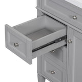 ZUN 30'' Bathroom Vanity with Top Sink, Modern Bathroom Storage Cabinet with 2 Drawers and a Tip-out N710P206904E