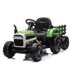 ZUN Ride on Tractor2.0 with Trailer,24V Battery Powered Electric Tractor Toy, 200w*2motor W1396P193867