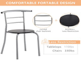 PVC Breakfast Table Black 41781269