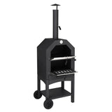 Outdoor Wood Fired Pizza Oven with Pizza Stone, Pizza Peel, Grill Rack, for Backyard and Camping 53882789
