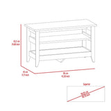 Vilna Storage Bench, Two Open Shelves, Four Legs B128P148830