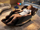 Upgraded Full Body Massage Chair Recliner, Zero Gravity Chair with 10 Rollers, Enhanced Back W6175P561246