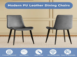 Dining Chairs Set of 4, Modern Design Home Chairs, PU Leather Metal Dining Chairs for Kitchen Dining W2700P352198