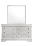 Blaze Modern Style 6- Drawer Dresser Made with Wood in White B009P286630