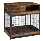 ZUN Furniture Dog Cage Crate with Double Doors ,Rustic Brown,31.5"WX22.64"DX30.59"H W1903P151322