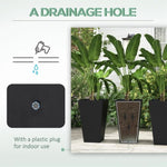 ZUN 3 PCS Indoor Planters with Drainage Hole Black 92558230