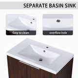 Soft Close Doors Bathroom Vanity With Sink,30 Inch For Small Bathroom,30x18-00630CAW W99952551
