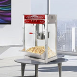 ZUN 20oz Commercial Popcorn Machine with Stainless Steel Kettle and Warming Deck, Countertop Popper T3173P266360