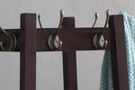 ZUN Vassen Coat Rack w/ 3-Tier Storage Shelves in Espresso Finish T2574P164224