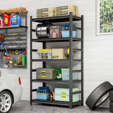 87 "H heavy-duty storage rack, five layer adjustable metal shelf, suitable for tool rooms, garages, 02599831