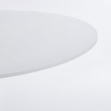 42.1"white COLOR TOP Tulip Table Mid-century Dining Table for 4-6 people With Round Mdf Table Top, W234P351011