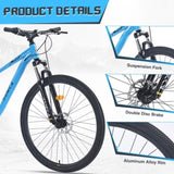 ZUN 29 Inch Wheels Single Speed Mountain Bike, for Men Women Boys and Girls, Front Suspension, Steel W1019P225378