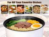 1.8L Electric Hot Pot with Ceramic Inner Liner, Dual Power 300W/600W Multi-Cooker with Steamer Rack, 60244920