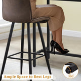 40in Iron With Adjustment Knob Patio Bar Table Black 68801845