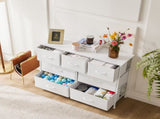 Chest of Drawers with 7 Fabric Drawers, Drawer Cabinet, Organization Furniture for Kitchen, Office, 35458471
