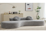105.5''Curved Sofa, Modern Minimalist Sofa, Cloud Couch Sofa 3-4 W2108P196831