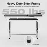 Professional Stationary Massage Table Height Adjustable, 550lbs Heavy Duty Wide Exam Bed for 78974989