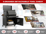 Rolling Tool Chest with 5 Sliding Lockable Drawers 92891956