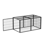 Large Dog Cage 63.7" Dog Kennel for Medium Dogs Puppy Dog Playpen with Top, Pet Cage, Indoor, 93612526
