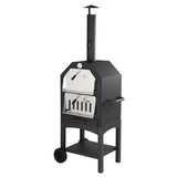 Outdoor Wood Fired Pizza Oven with Pizza Stone, Pizza Peel, Grill Rack, for Backyard and Camping 53882789