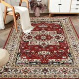 Area Rug 6x9 Vintage Bohemia Large Persian Non-slip Washable Rug For Room Kitchen Bedroom W2907P265126