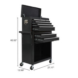 eight-drawer large capacity rolling toolbox, detachable cabinet storage toolbox with wheels and W3267P307486