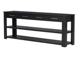 U_Style Stylish Entryway Console Table with 4 Drawers and 2 Shelves, Suitable for Entryways, Living N711P241286B