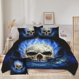 4Pieces Unicorn Comforter Set Soft Bedding Sets Floral Printed cozy Queen Size 34521641