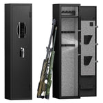 ZUN 3-4 Gun Safe for Rifles and Pistols,Quick Access Password Gun Safe,High Security Metal Rifle Safe W1779P180743