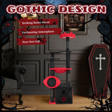 53" Large Cat Tree, Gothic Cat Tower with Padded Perch, Spacious Condo, Comfy Hammock, Scratching 97133609