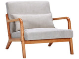 Mid-Century Modern Accent Chair, Arm Chair Living Room Chairs Pillow Upholstered Reading Chair 71635608