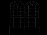 4 Pack Metal Garden Trellis 78.7" x 19.7" Rustproof Trellis for Climbing Plants Outdoor Flower W158681138