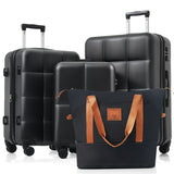 Luggage Sets 4 Piece, 20-inch with USB Port, Expandable ABS Durable Suitcase with Travel Bag, Cup N726P185038A